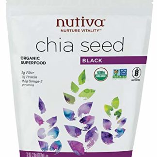 Nutiva Organic Premium Raw Black Chia Seeds - 12 Ounce